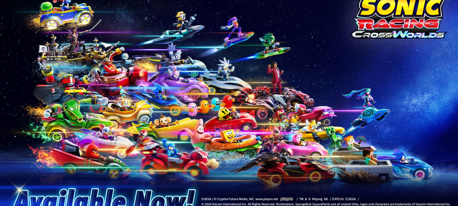 Official Sonic Racing: CrossWorlds promotional artwork